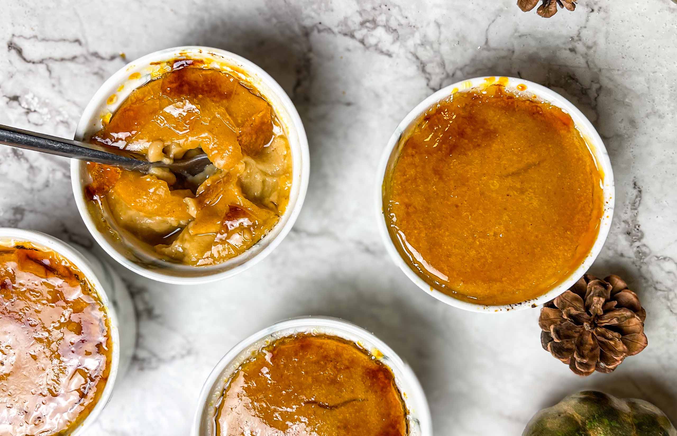 Pumpkin & Bourbon Creme Brulee - Natura Recipe - Natura