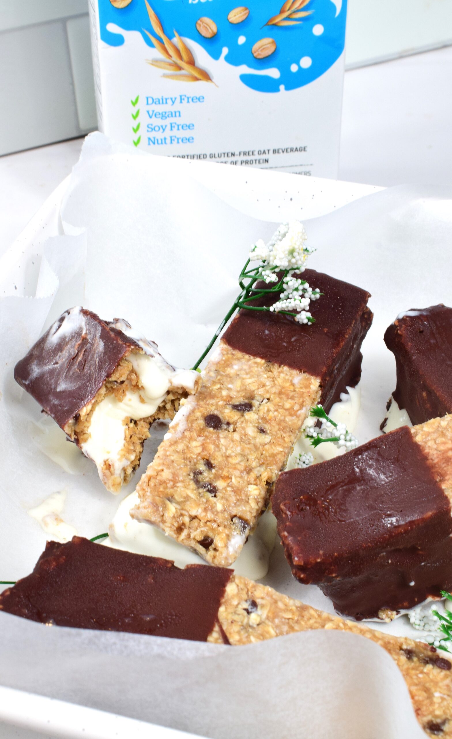 Cookie Dough Ice Cream Sandwiches with Oat Based Ice Cream - Natura
